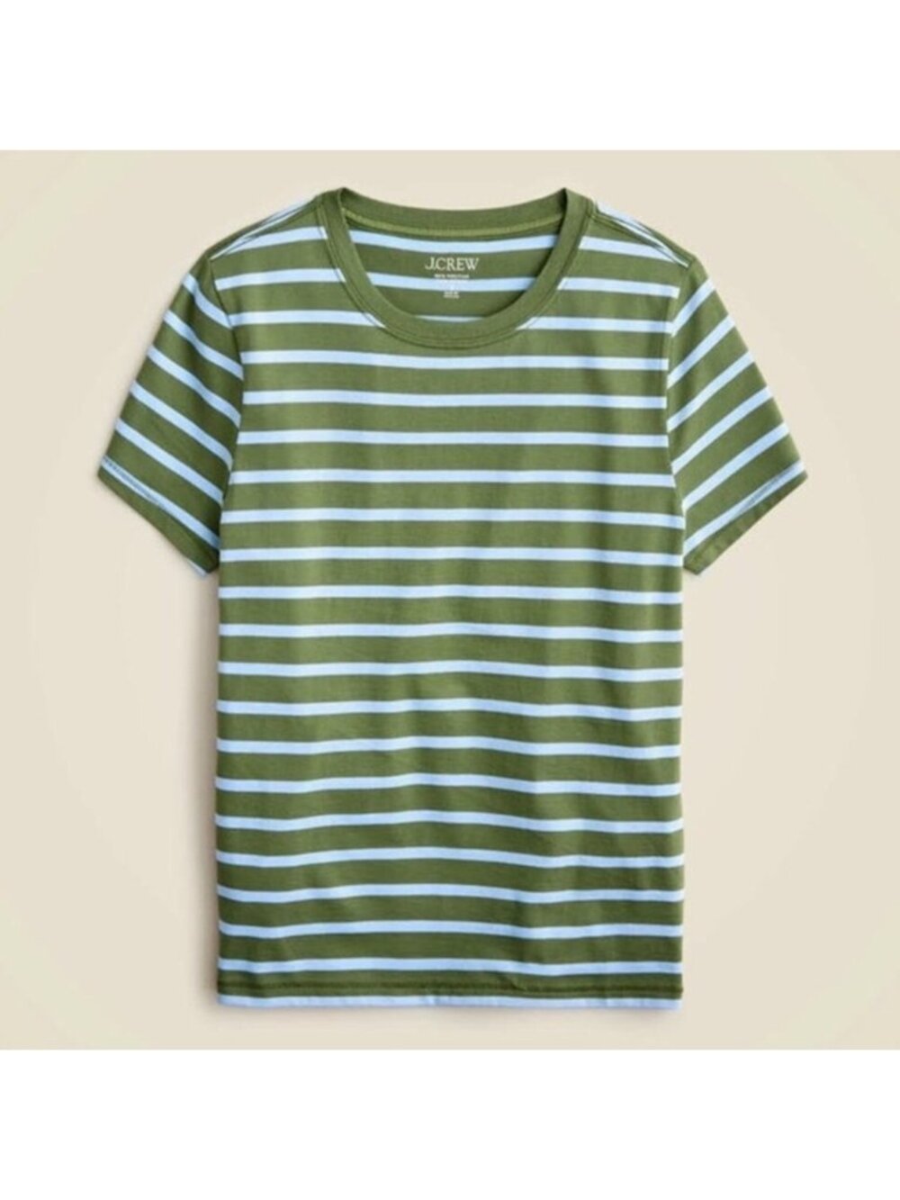 NWT J. Crew Pima Cotton Slim-Fit T-Shirt In Stripe Slim Fit XS - line of tape